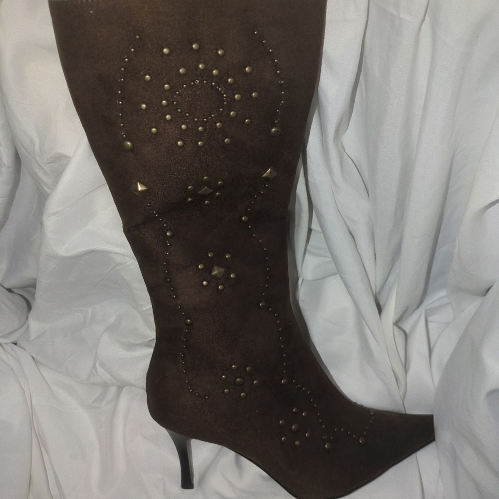 MODE Italy brown studded boots size 9